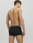 Jack & Jones Cotton Sense Trunk, 3-Pack, Black with Black Waistbands product photo View 03 S