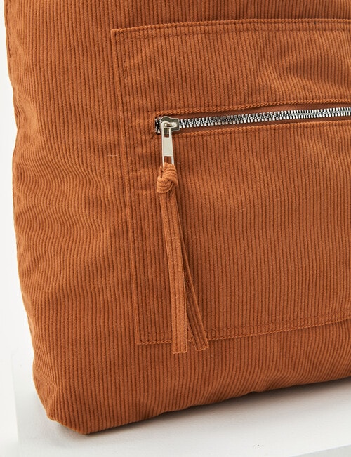 Zest Cord Tote Bag, Caramel product photo View 03 L