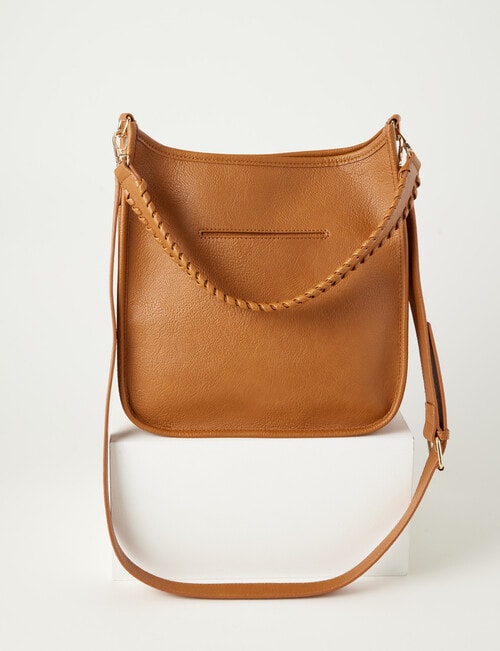 Boston + Bailey Stitch Detail Crossbody Bag, Tan product photo View 02 L