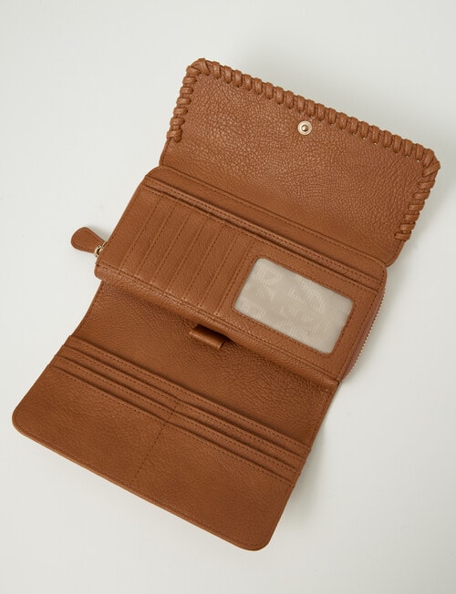 Boston + Bailey Stitch Detail Full Wallet, Tan product photo View 04 L