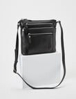 Boston + Bailey Leather Triple Zip Crossbody Bag, Black product photo
