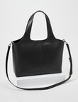 Boston + Bailey Leather O-Handle Tote Bag, Smooth Black product photo