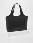 Boston + Bailey Leather O-Handle Tote Bag, Smooth Black product photo View 04 S