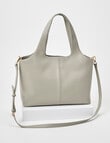 Boston + Bailey Leather O-Handle Tote Bag, Smooth Grey product photo View 02 S