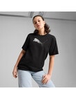 Puma Her Graphic Tee, PUMA Black product photo View 03 S