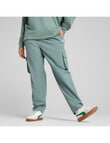 Puma Essential No. 1 Logo Woven Cargo Pants, Green Moon product photo View 04 S