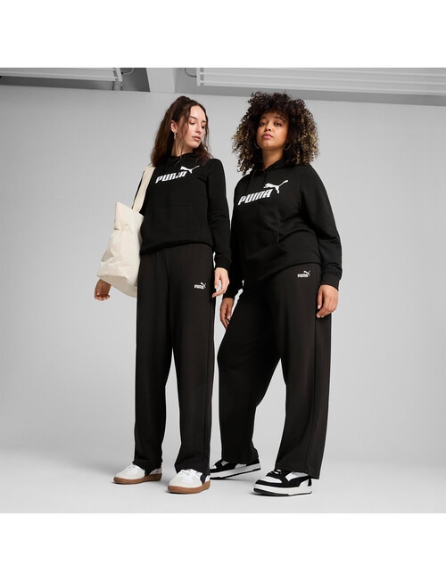 Puma Essential No.1 Logo Straight Pants, PUMA Black product photo View 03 L