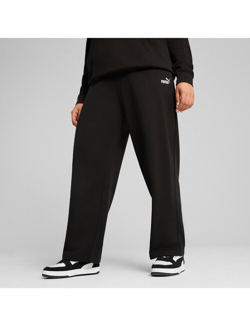 Puma Essential No.1 Logo Straight Pants, PUMA Black product photo View 05 L