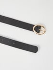 Boston + Bailey Leather Belt, Black product photo View 03 S