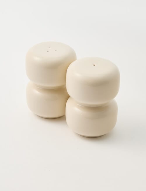 Salt&Pepper Grind Shaker Set, White, 8cm product photo