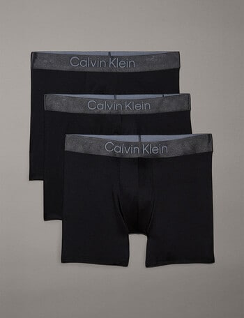Calvin Klein Micro Stretch Boxer Brief, 3-Pack, Black product photo