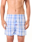 Mitch Dowd Check Cotton Boxer Short, 5-Pack, Blue product photo View 02 S
