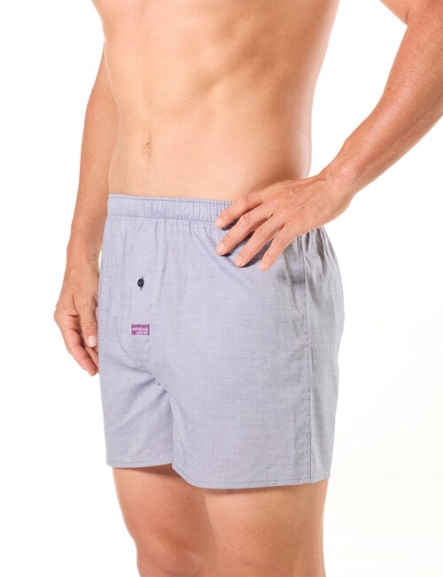 Mitch Dowd Check Cotton Boxer Short, 5-Pack, Blue product photo View 05 L