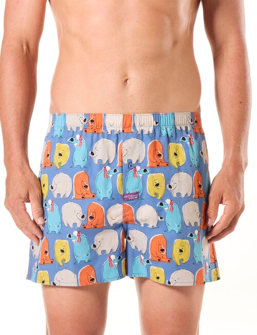 Mitch Dowd Bears Cotton Boxer Short, 3-Pack, Denim product photo View 02 L
