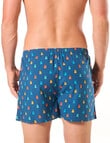 Mitch Dowd Candy Bear Cotton Boxer Shorts, Blue product photo View 02 S