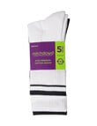 Mitch Dowd Men's Sport Crew Socks, 5-Pack, White, Assorted product photo View 07 S