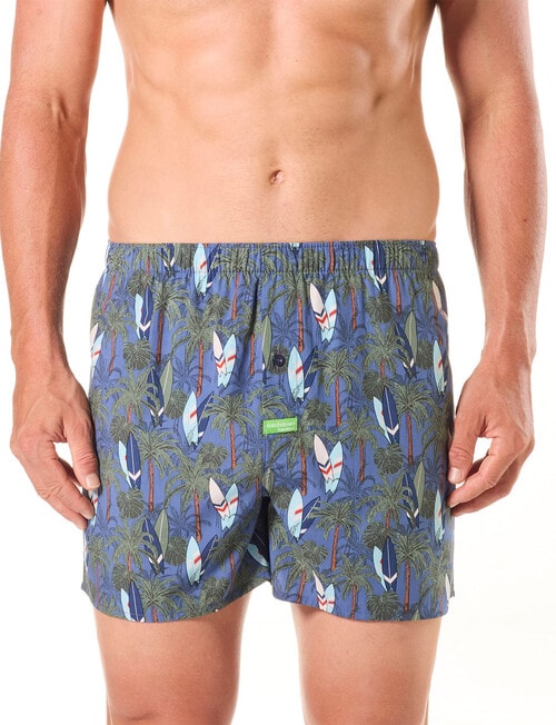 Mitch Dowd Palm Boards Bamboo Boxer Shorts, Denim product photo