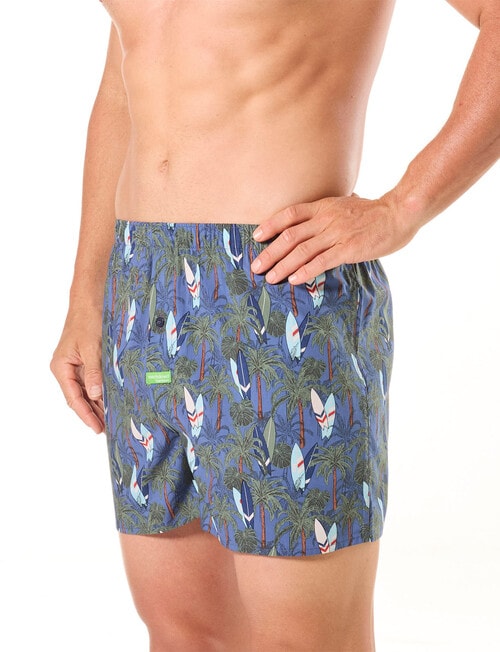 Mitch Dowd Palm Boards Bamboo Boxer Shorts, Denim product photo View 03 L
