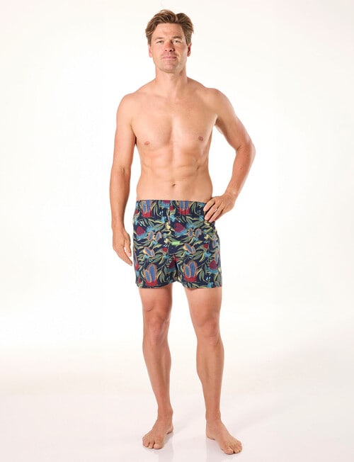 Mitch Dowd Banksia Bamboo Boxer Shorts, Navy product photo View 04 L