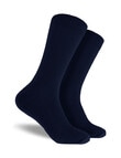 Mitch Dowd Men's Bamboo Rib Crew Socks, 2-Pack, Navy product photo