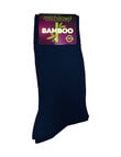 Mitch Dowd Men's Bamboo Rib Crew Socks, 2-Pack, Navy product photo View 02 S