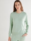 Mineral Sleep Soft Lounge Sweater, Frosty Green product photo