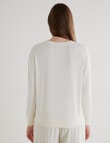 Mineral Sleep Soft Lounge Sweater, Cream product photo View 02 S