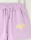 Mac & Ellie Athletics Club Knit Short, Lilac product photo View 02 S