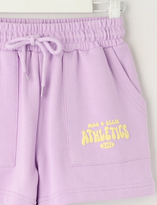 Mac & Ellie Athletics Club Knit Short, Lilac product photo View 02 L