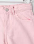 Mac & Ellie Relaxed Denim Short, Pink Sorbet product photo View 03 S