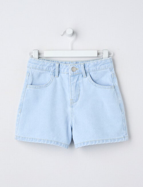 Mac & Ellie Relaxed Denim Short, Light Blue product photo