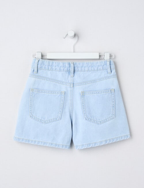 Mac & Ellie Relaxed Denim Short, Light Blue product photo View 02 L