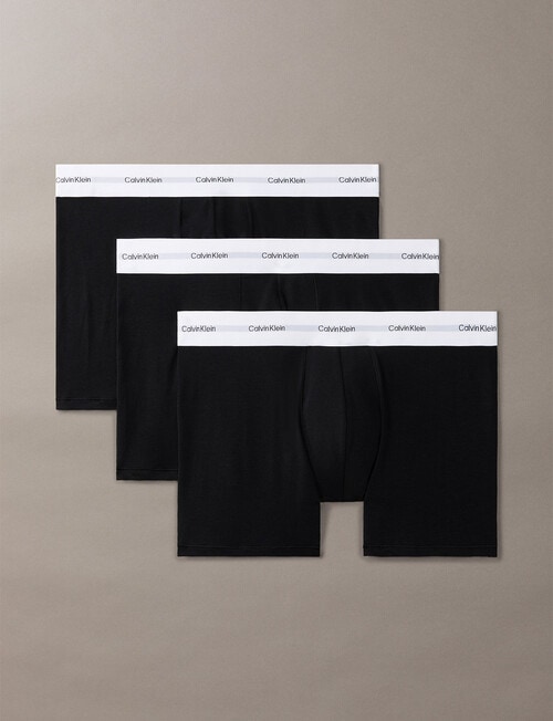 Calvin Klein Stretch Modal Cotton Boxer Brief, 3-Pack, Black product photo