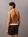 Calvin Klein Stretch Modal Cotton Boxer Brief, 3-Pack, Black product photo View 03 S