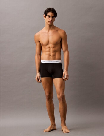 Calvin Klein Stretch Modal Cotton Boxer Brief, 3-Pack, Black product photo