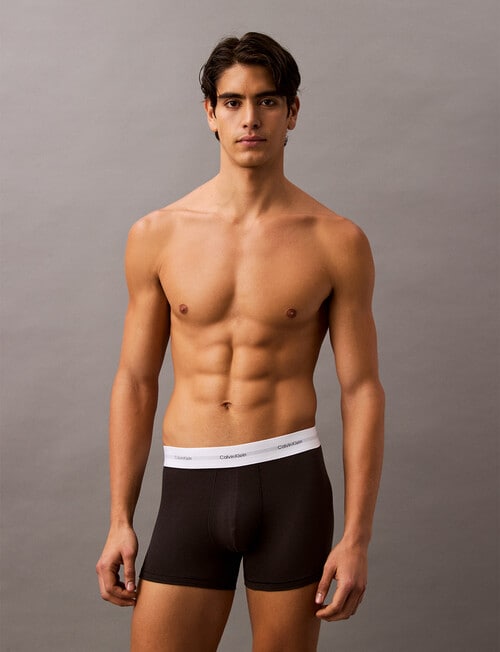 Calvin Klein Stretch Modal Cotton Boxer Brief, 3-Pack, Black product photo View 02 L
