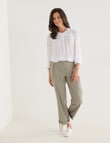 Ella J Roll-Up Pant, Khaki product photo View 03 S