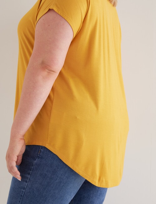 Bodycode Curve Boxy Tee, Sunflower product photo View 04 L