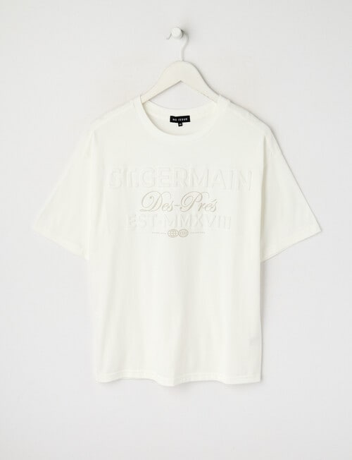 No Issue Deboss Short Sleeve Tee, White product photo