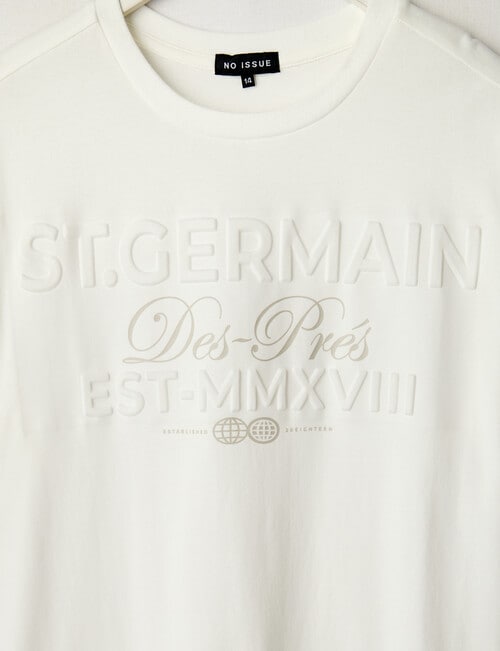 No Issue Deboss Short Sleeve Tee, White product photo View 02 L
