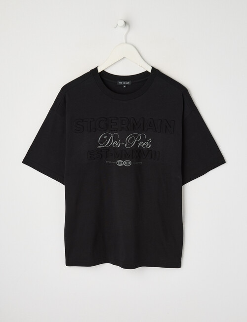 No Issue Deboss Short Sleeve Tee, Black product photo