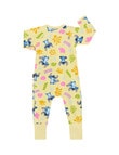 Bonds Disney Seaside Stitch Zip Wondersuit, yellow product photo View 03 S