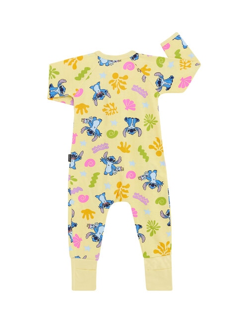 Bonds Disney Seaside Stitch Zip Wondersuit, yellow product photo View 03 L