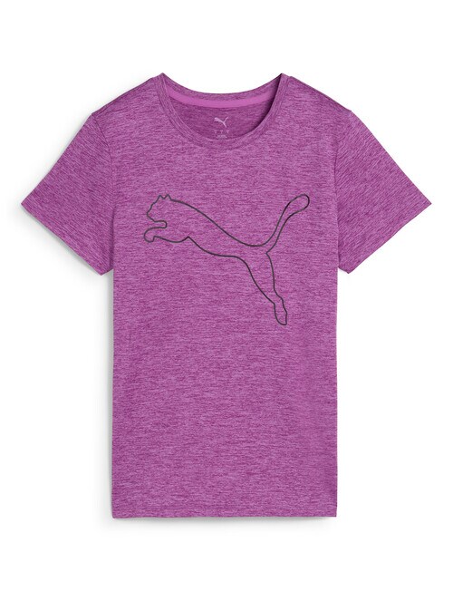 Puma Essential Heather Logo Tee, Wild Berry Heather product photo