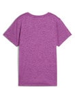 Puma Essential Heather Logo Tee, Wild Berry Heather product photo View 02 S