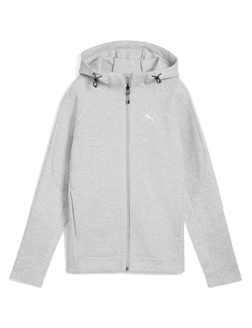 Puma Evostripe Full-Zip Hoodie, Light Gray Heather product photo