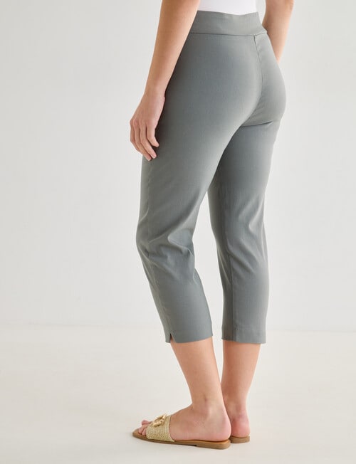 Ella J Bengaline Classic Crop Pant, Sage product photo View 02 L