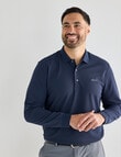 Greg Norman Long Sleeve Polo Shirt, Navy product photo