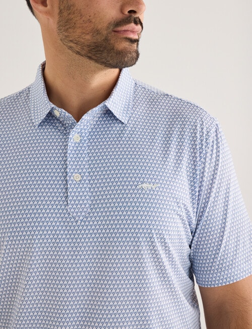 Greg Norman Short Sleeve Polo Shirt, Driver White product photo View 04 L