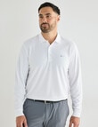 Greg Norman Long Sleeve Polo Shirt, White product photo